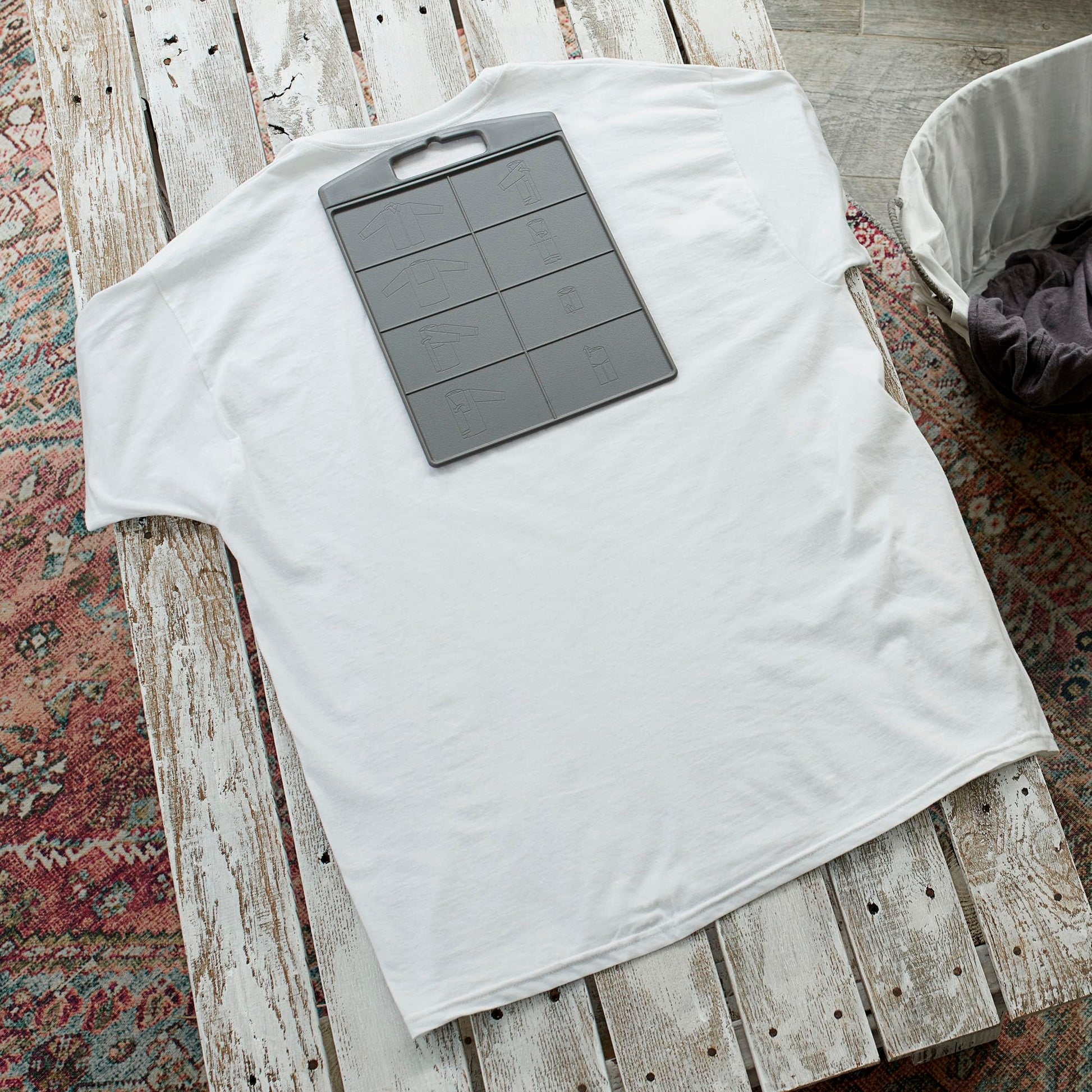 Household Essentials Shirt Folding Board for T-Shirts, Polos & Dress Shirts, Space Saving Laundry