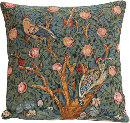 Charlotte Home Furnishings Decorative Tapestry Pillow Cover 14x14 in, Le Pic Vert Couch Throw Pillow Cover, French Country Square Cushion Cases for Living Room Home Decor, Soft Cotton Jacquard Woven