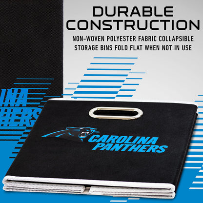Franklin Sports NFL Carolina Panthers Collapsible Storage Bin