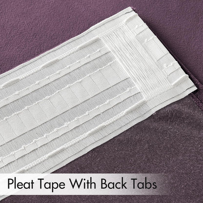 MIULEE Lavender Velvet Curtains 84 inches 2 Panels - Luxury Room Darkening Window Drapes for Bedroom Living Room Thermal Insulated Super Soft Blackout, Back Tab Rod Pocket Pinch Pleated, Purple