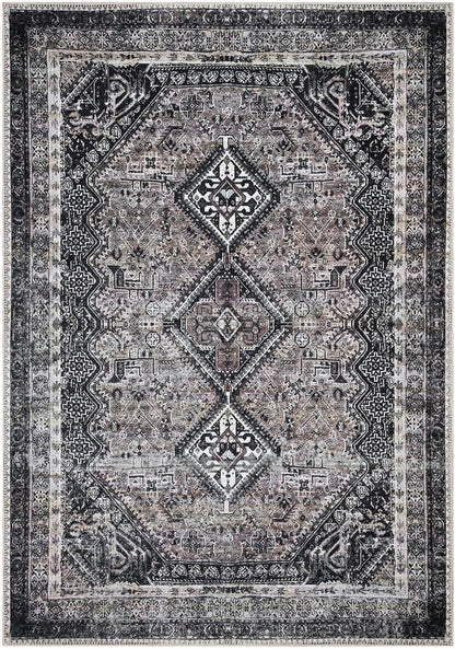 Keen Home Design 10x14 Rug - Machine Washable Area Rug with Non-Slip Backing, Ideal for Living Room, Dining Room, Bedroom - Vintage, Easy Clean, Durable, Low Pile Rug - (9'7" x 14')