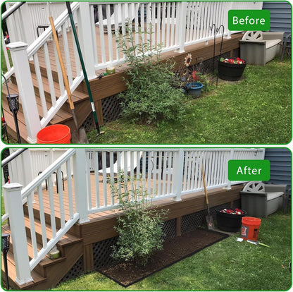 Landscape Edging Border 100 FT 2 Inch Tall with 180 Spikes, Plastic Edging for Landscaping, Garden Edging Border, Flower Bed, Paver and Lawn Edging Border, Black