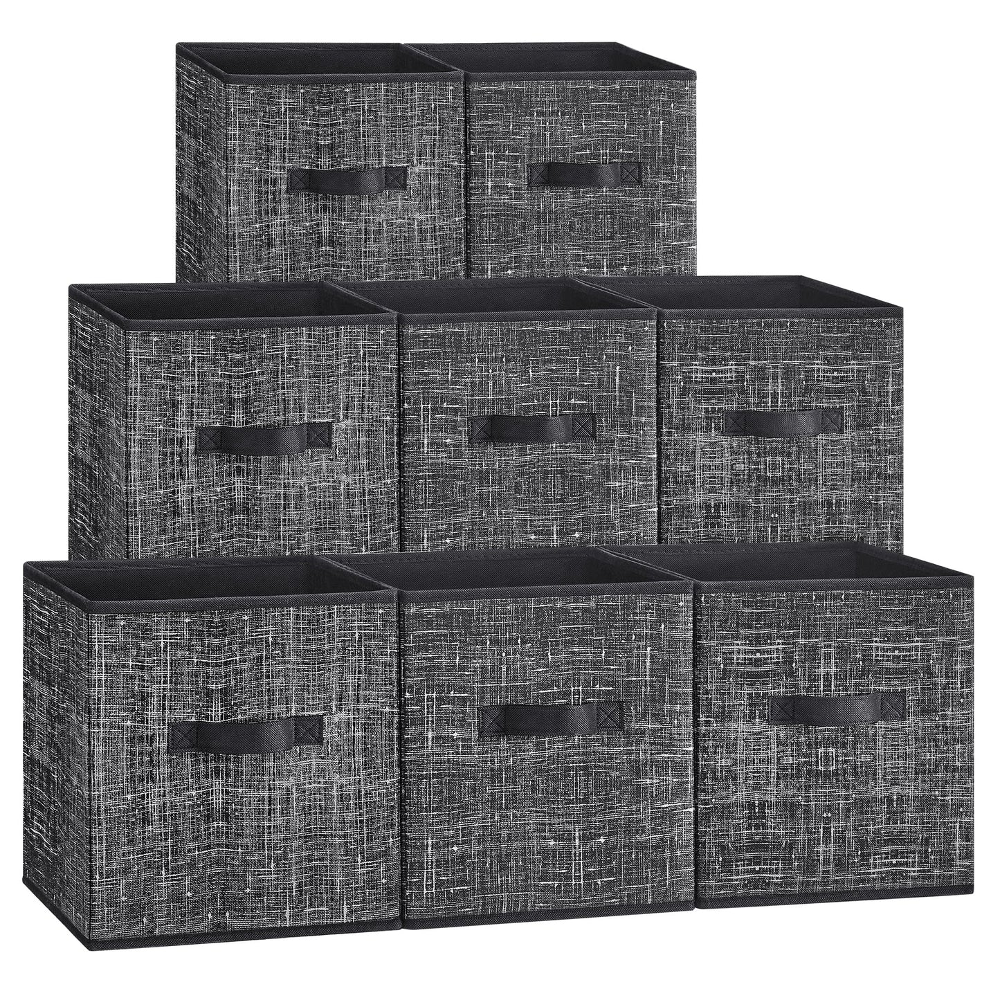 SONGMICS Storage Cubes, Set of 8, 11-Inch Foldable Closet Organizers