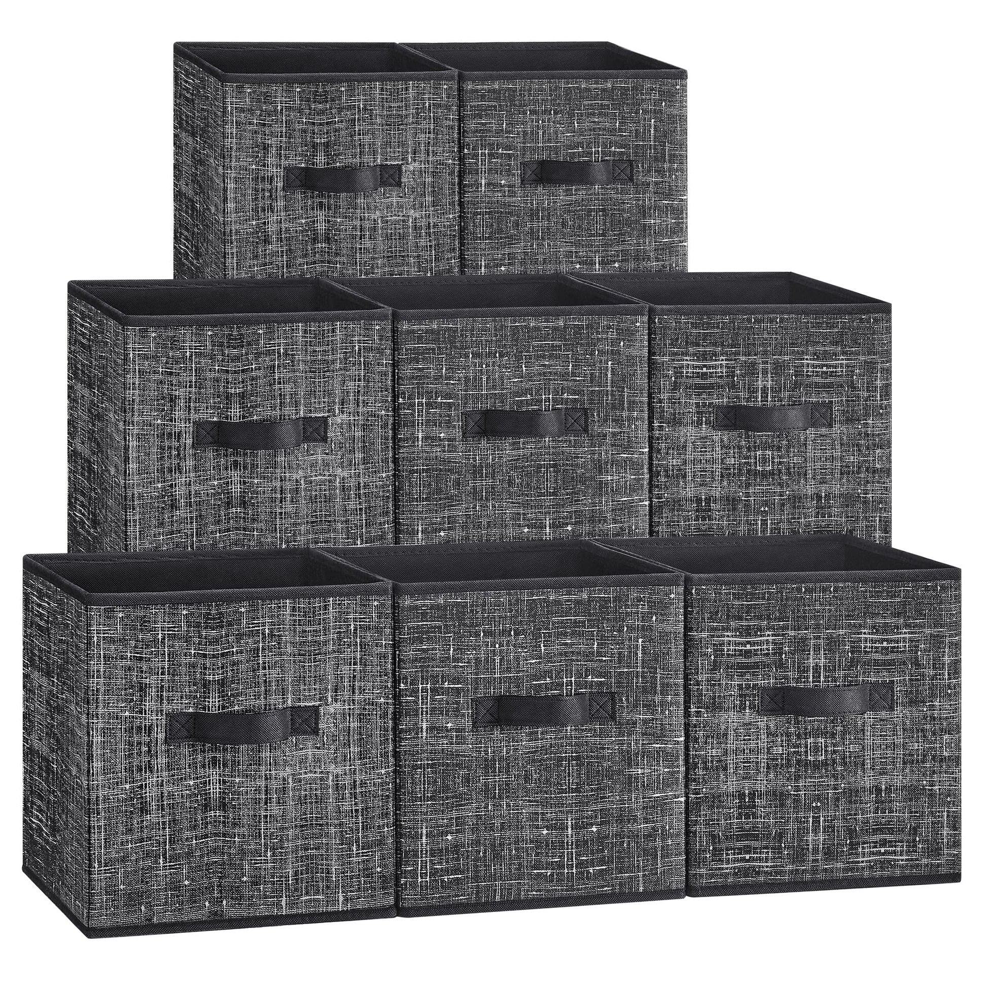 SONGMICS Storage Cubes, Set of 8, 11-Inch Foldable Closet Organizers