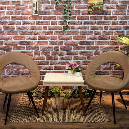 Dundee Deco 3D Wall Panels Faux Brick - Cladding, Mahogany Stone Look Wall Paneling, Styrofoam Facing for Living Room, Kitchen, Bathroom, Balcony, Bedroom, Set of 5, Covers 27 sq ft