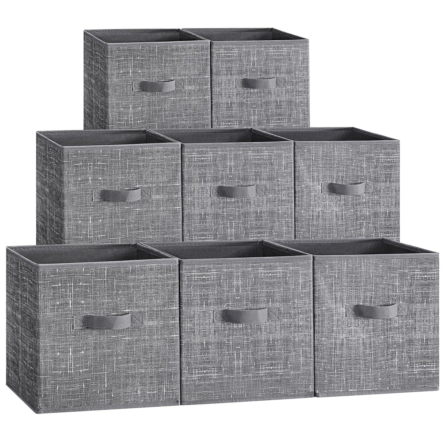 SONGMICS Storage Cubes, Set of 8, 11-Inch Foldable Closet Organizers