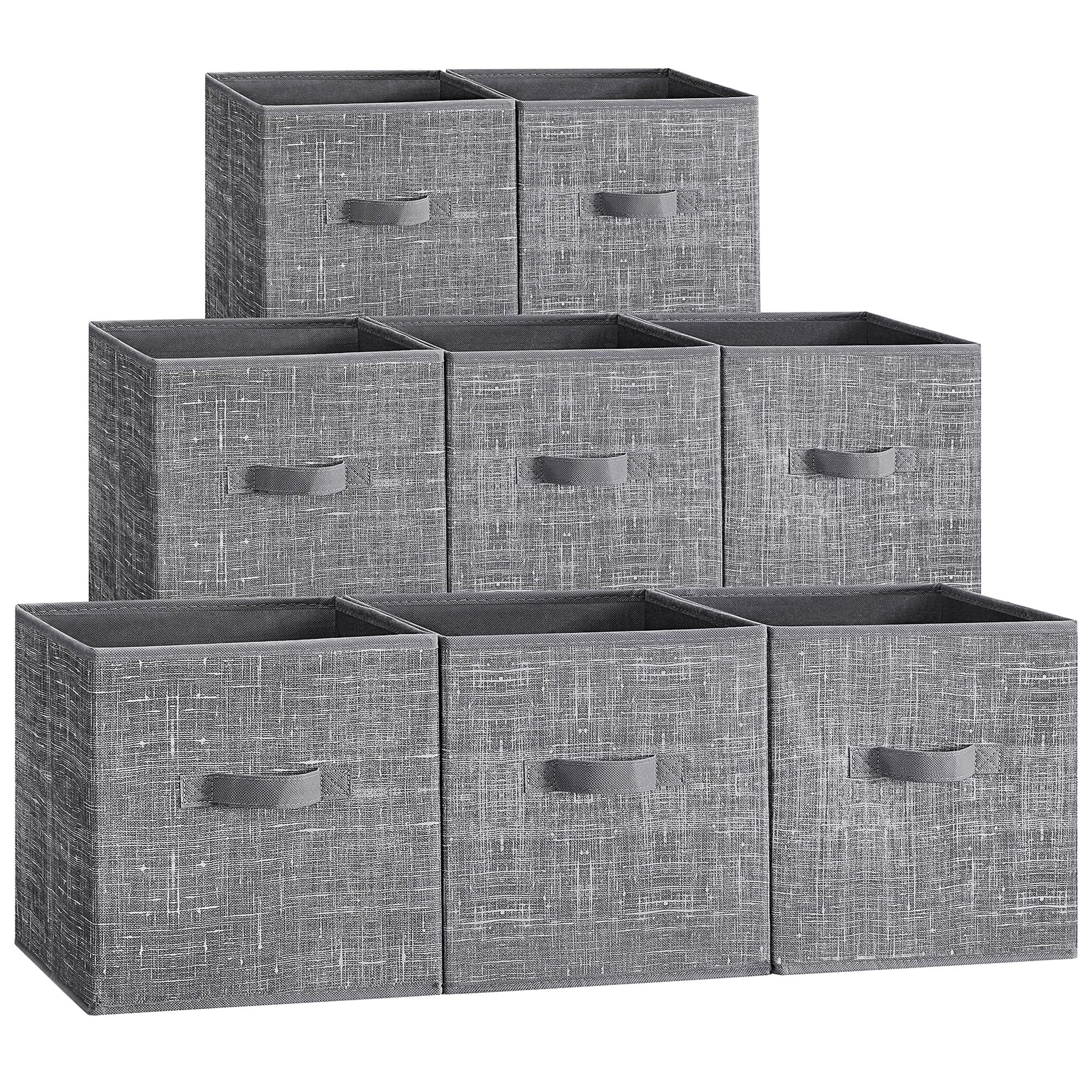 SONGMICS Storage Cubes, Set of 8, 11.8-Inch Foldable Closet Organizers