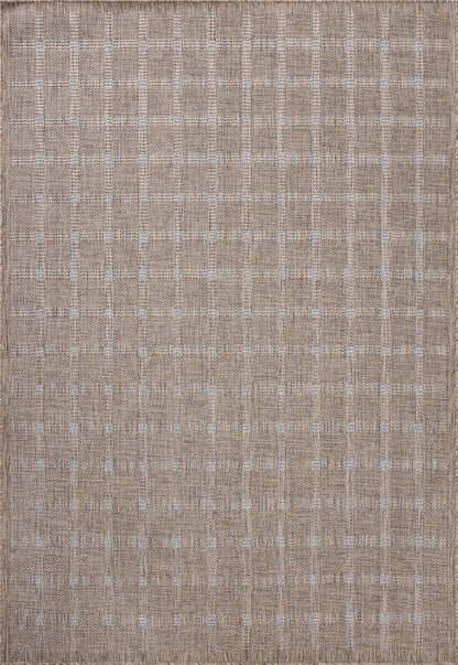 Loloi Amber Lewis Topanga Collection TOP-01 Natural/Bone 6'-7" x 9'-4" Indoor/Outdoor Area Rug
