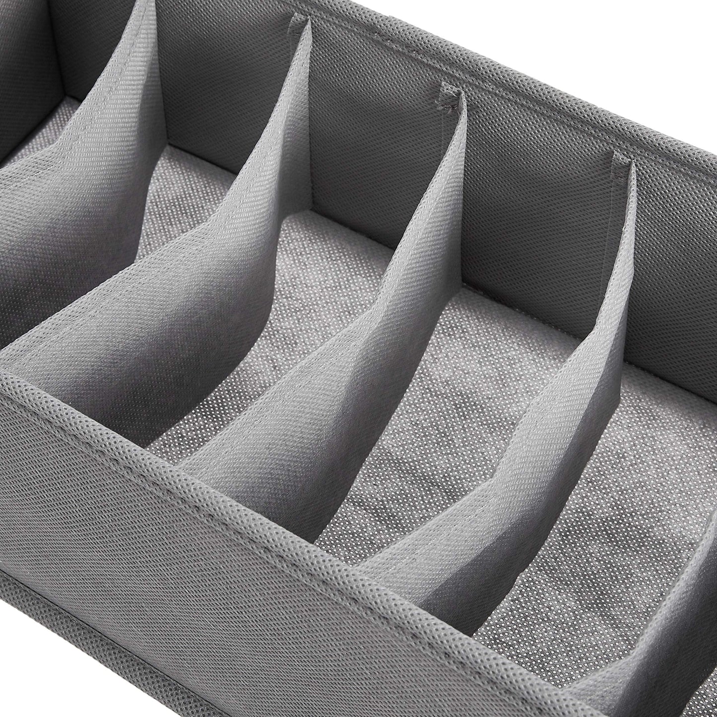 Amazon Basics Deep Drawer Organizer for Clothes, Collapsible Storage Boxes for Socks, Underwear and