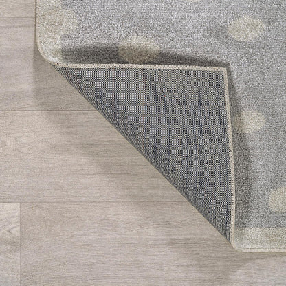 JONATHAN Y Machine-Washable Gray/Ivory/Yellow Indoor Area Rug, 8x10, Minha Rainbow Dots, Kids & Novelty, Casual, Classic, Bedroom, Kitchen, Living Room, Easy-Cleaning, Non-Shedding (KDW102A-8)