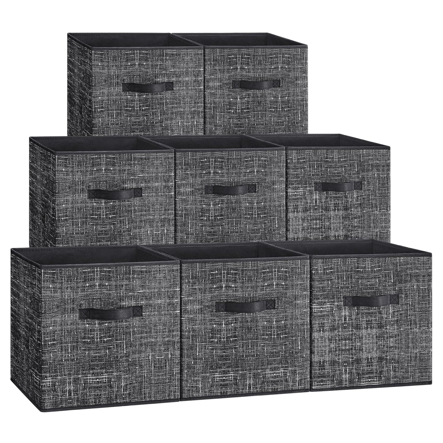 SONGMICS Storage Cubes, Set of 8, 13-Inch Foldable Closet Organizers
