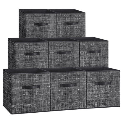 SONGMICS Storage Cubes, Set of 8, 13-Inch Foldable Closet Organizers
