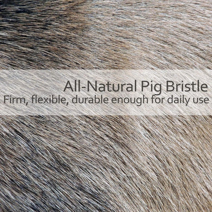REDECKER Natural Pig Bristle Cashmere Brush with Oiled Pearwood Handle, 10-3/8 inches, Two Layers of Cashmere Brush to Remove Pilling, Made in Germany - Kent Clothes Brush