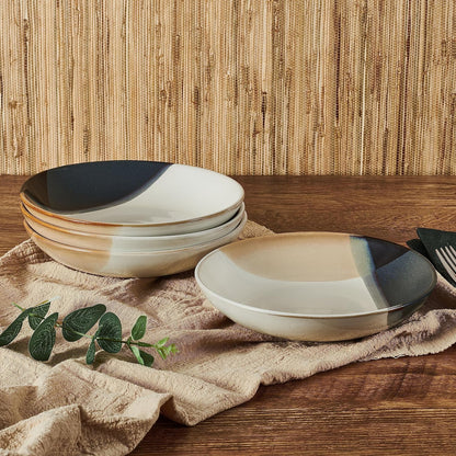 Gourmet Basics by Mikasa Caden Set of 4 Pasta Bowls, 8 Inch