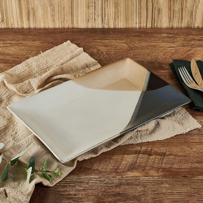 Gourmet Basics by Mikasa Caden Rectangular Serving Platter, 13.75 Inch, Multicolored