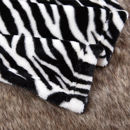 MERRYLIFE Throw Blanket Couch | Soft Decorative Ultra-Plush Soft Colorful Blanket| King Size Travel Throws Oversized |(90" 102", Zebra)
