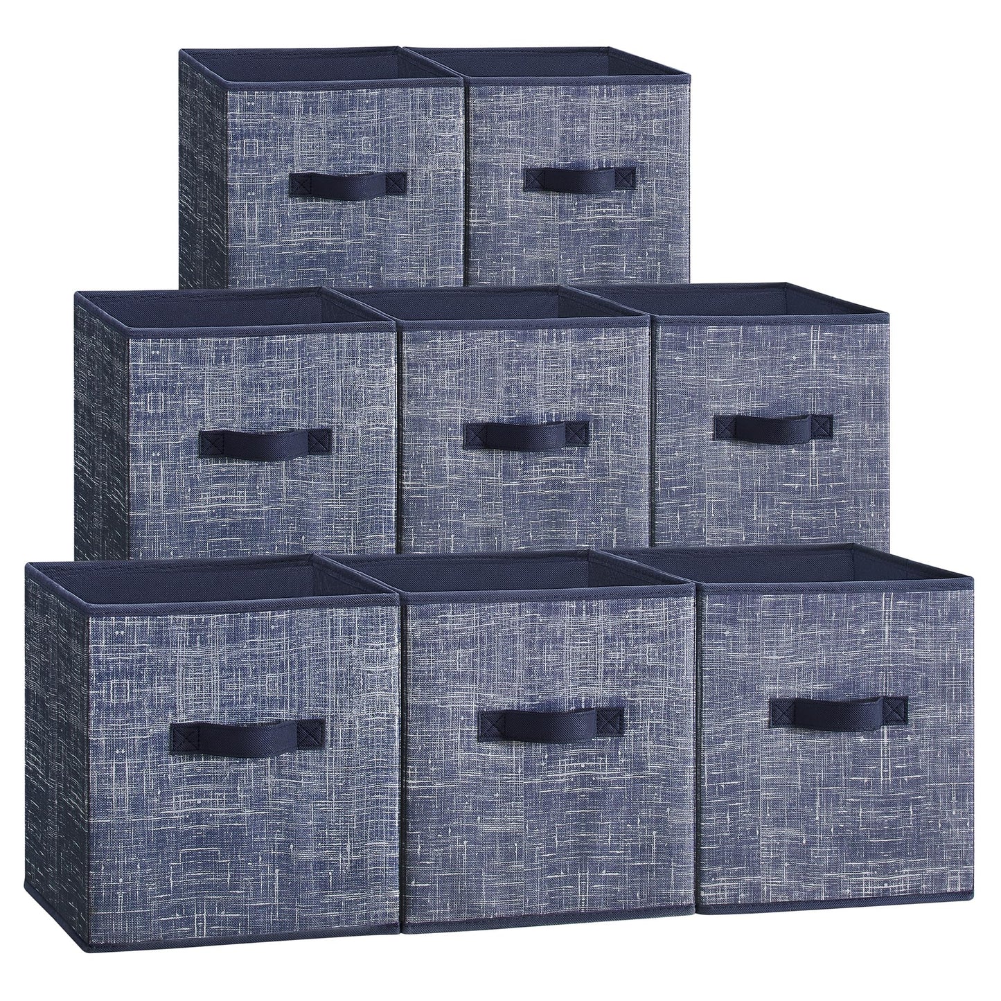 SONGMICS Storage Cubes, Set of 8, 11-Inch Foldable Closet Organizers