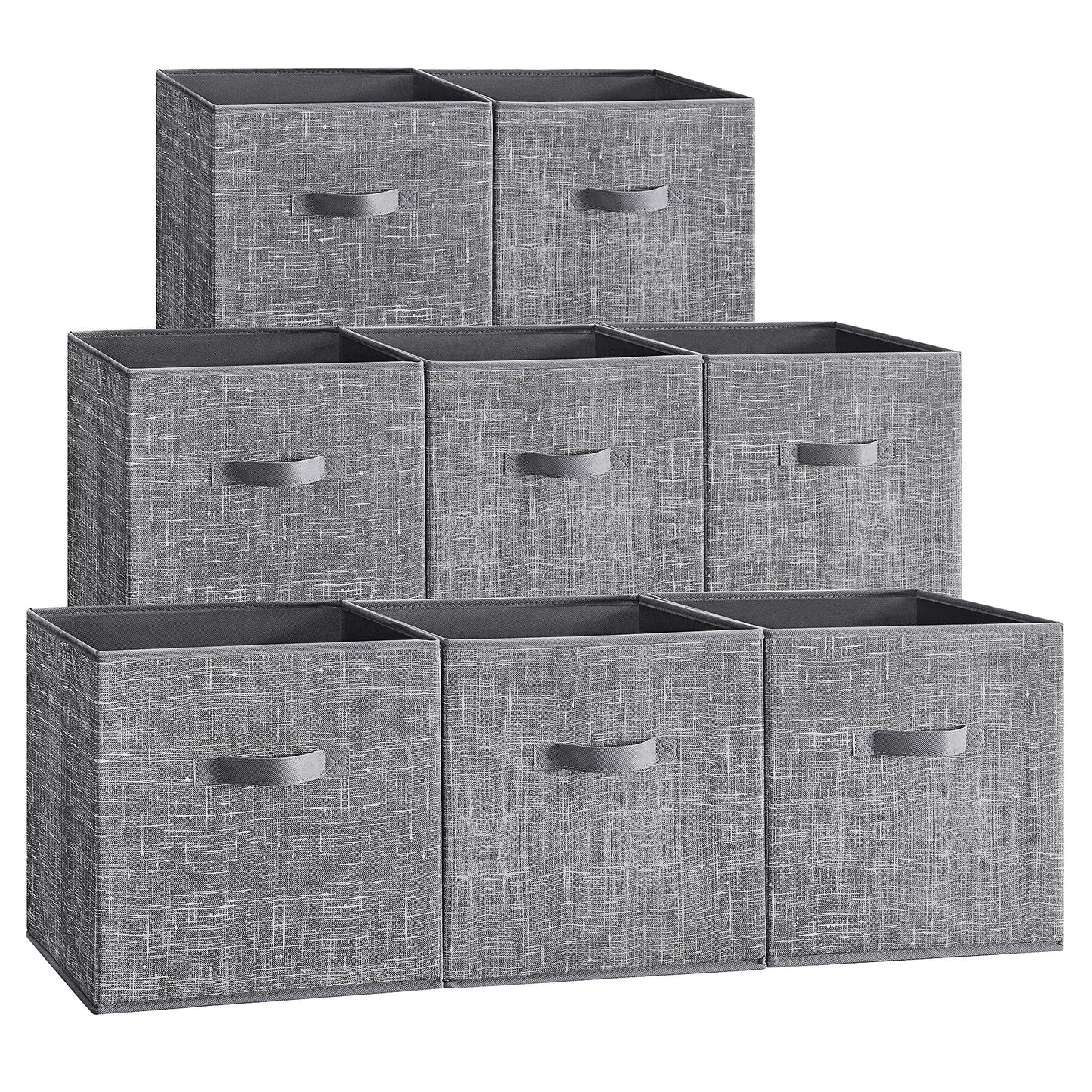 SONGMICS Storage Cubes, Set of 8, 13-Inch Foldable Closet Organizers