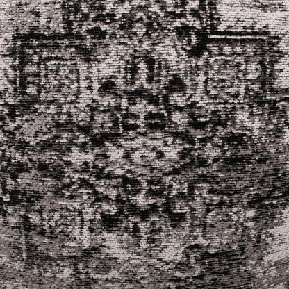 GDFStudio Boho Handmade Fabric Cube Pouf Ottoman Foot Stool - Bean Bag Floor Chair - Foot Rest Couch for Living Room Bedroom,Black and Beige,16"" x 16"" x 16"", 312604N