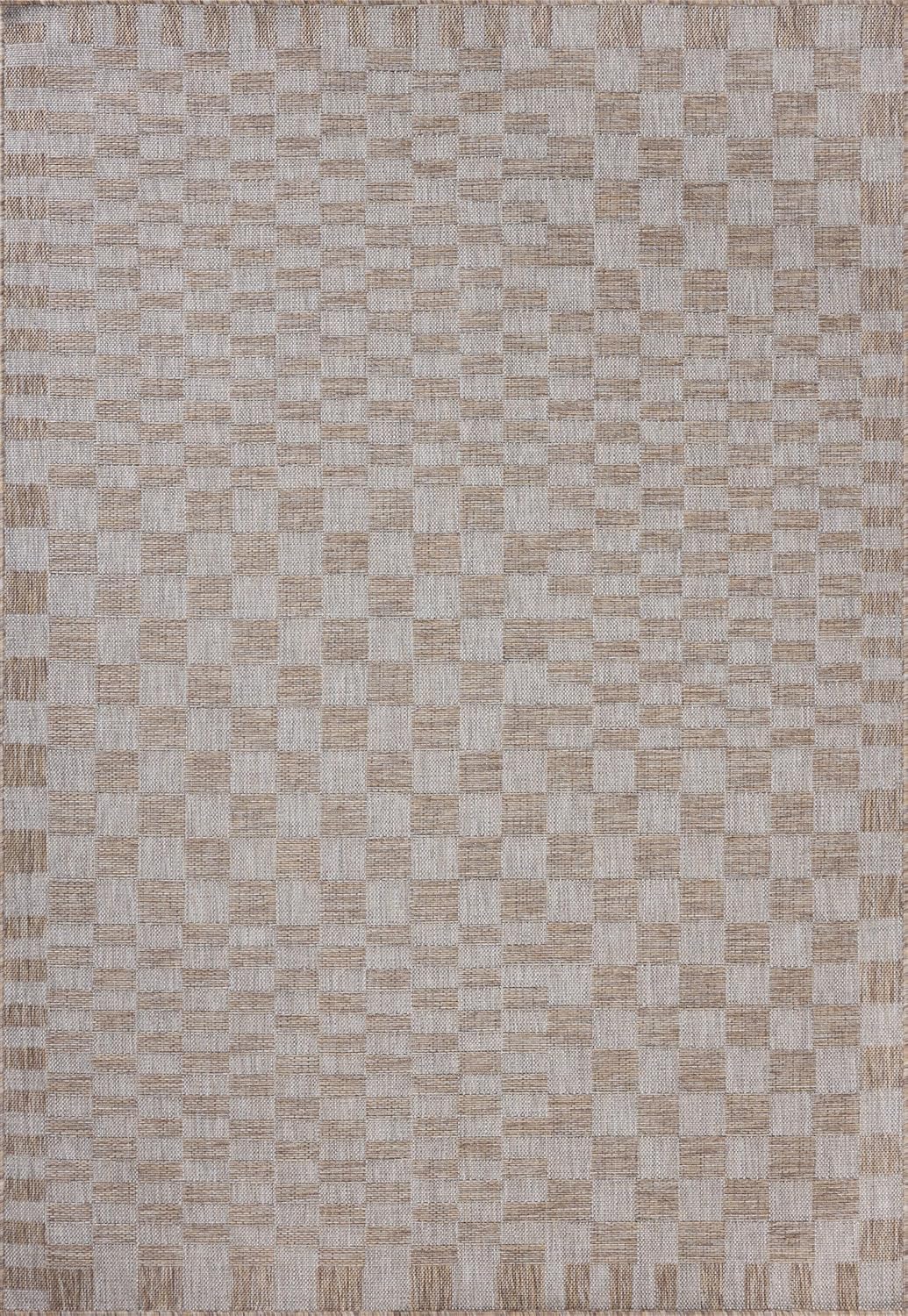 Loloi Amber Lewis Topanga Collection TOP-03 Natural/Dove 6'-7" x 9'-4" Indoor/Outdoor Area Rug